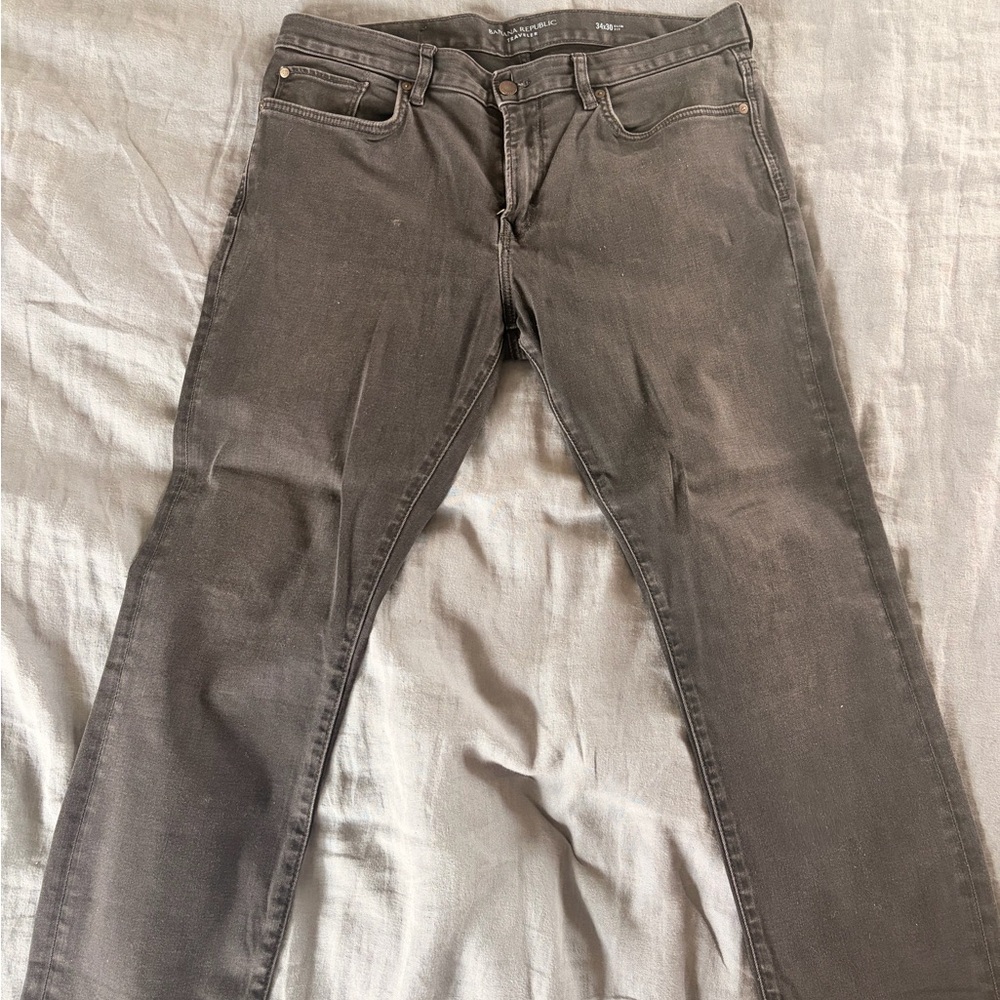 Banana Republic Men's Charcoal Slim Jeans